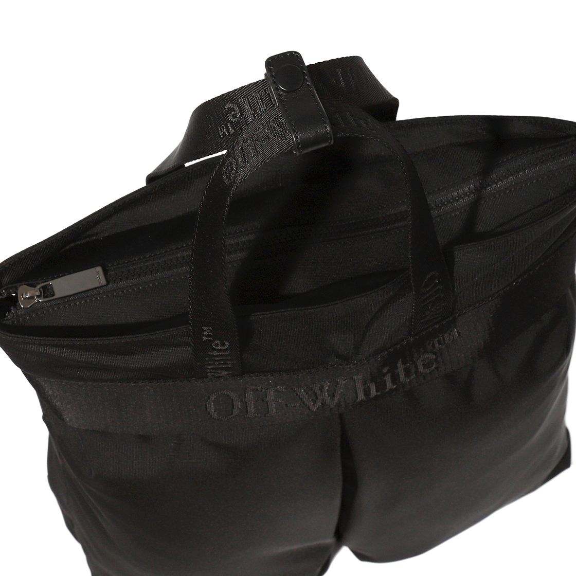 오프화이트 NS 토트 백 (블랙)(Off-White NS Tote Bag (Black)) - 4