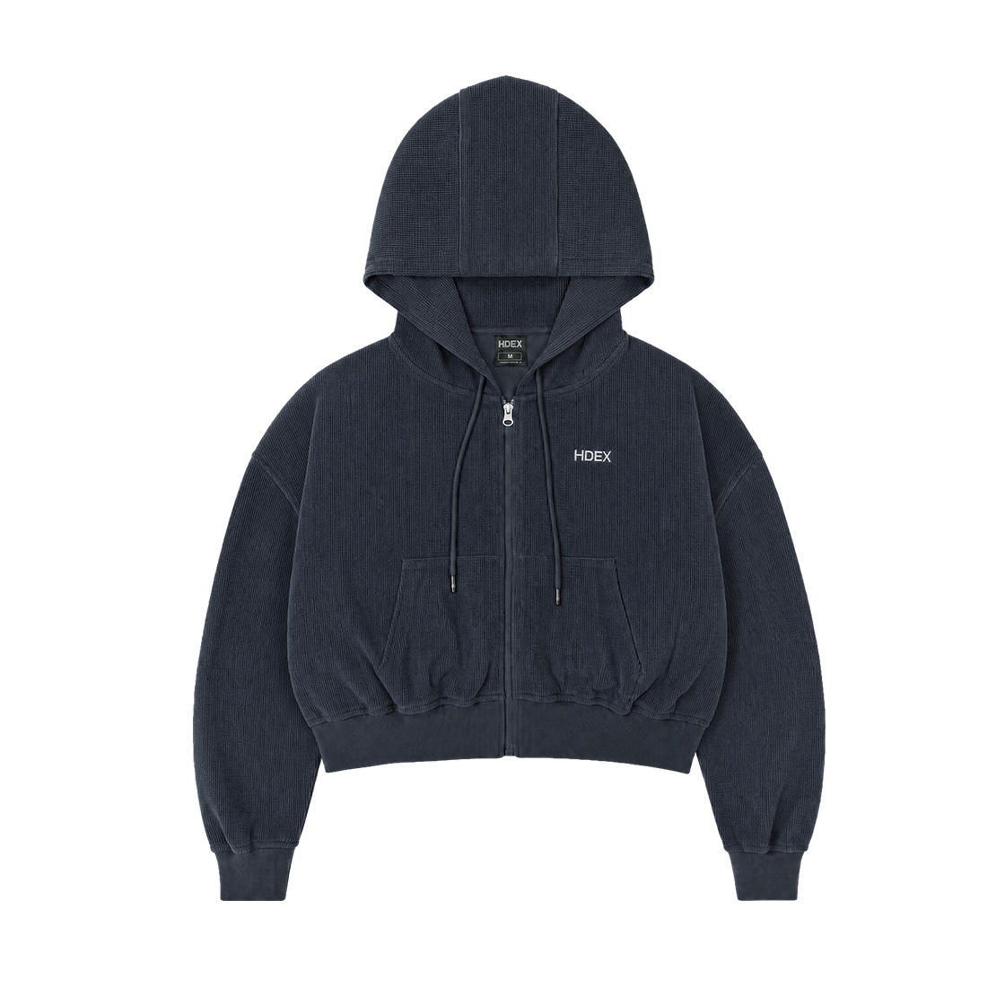 에이치덱스 소프트 벨로어 와플 후디 집업 우먼 스톰 네이비(HDEX Soft Velour Waffle Hoodie Zip-Up W Storm Navy) - 1