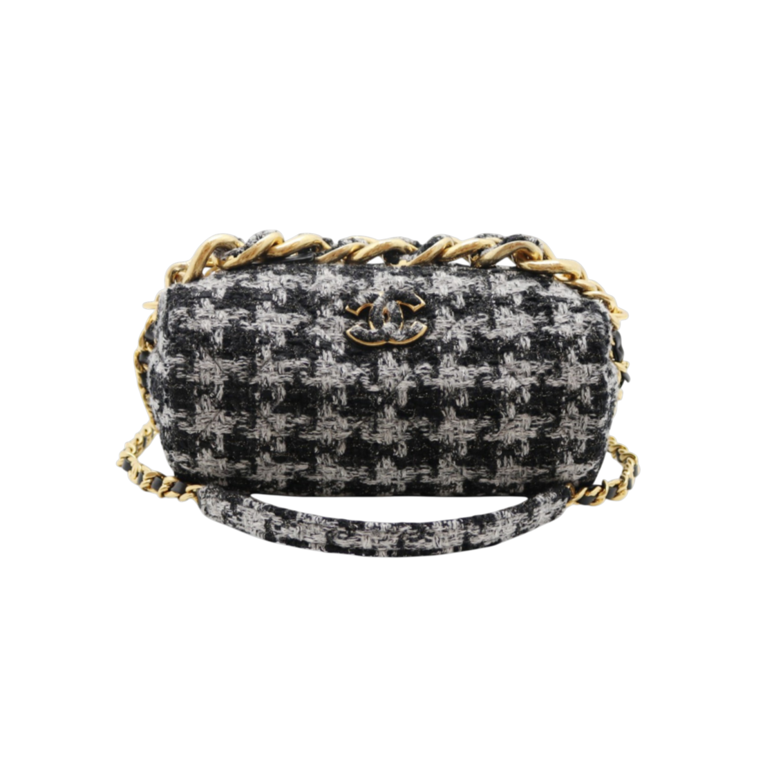 ITCLPAKD46NN Chanel Tweed Bowling Bag