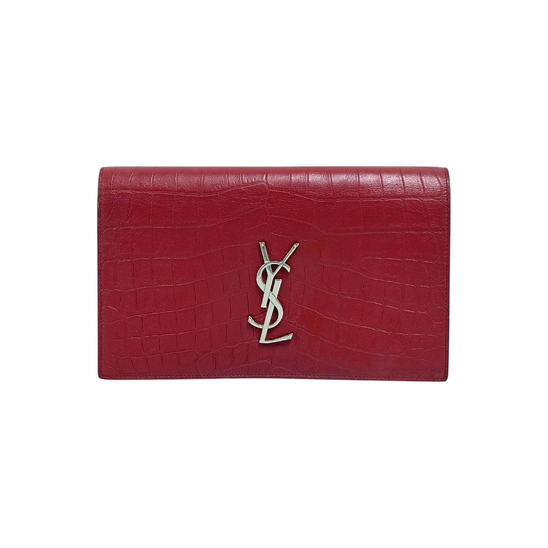 IT2H8LGQ9F9J Saint Laurent Monogram Flap Clutch Bag