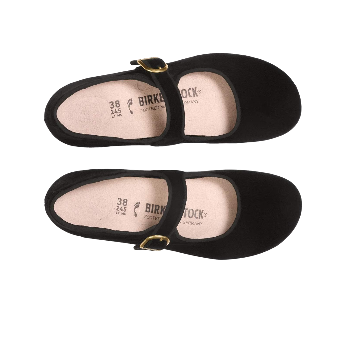(W) 버켄스탁 산타 클라리타 벨벳 블랙 - 내로우((W) Birkenstock Santa Clarita Velvet Black - Narrow) - 2