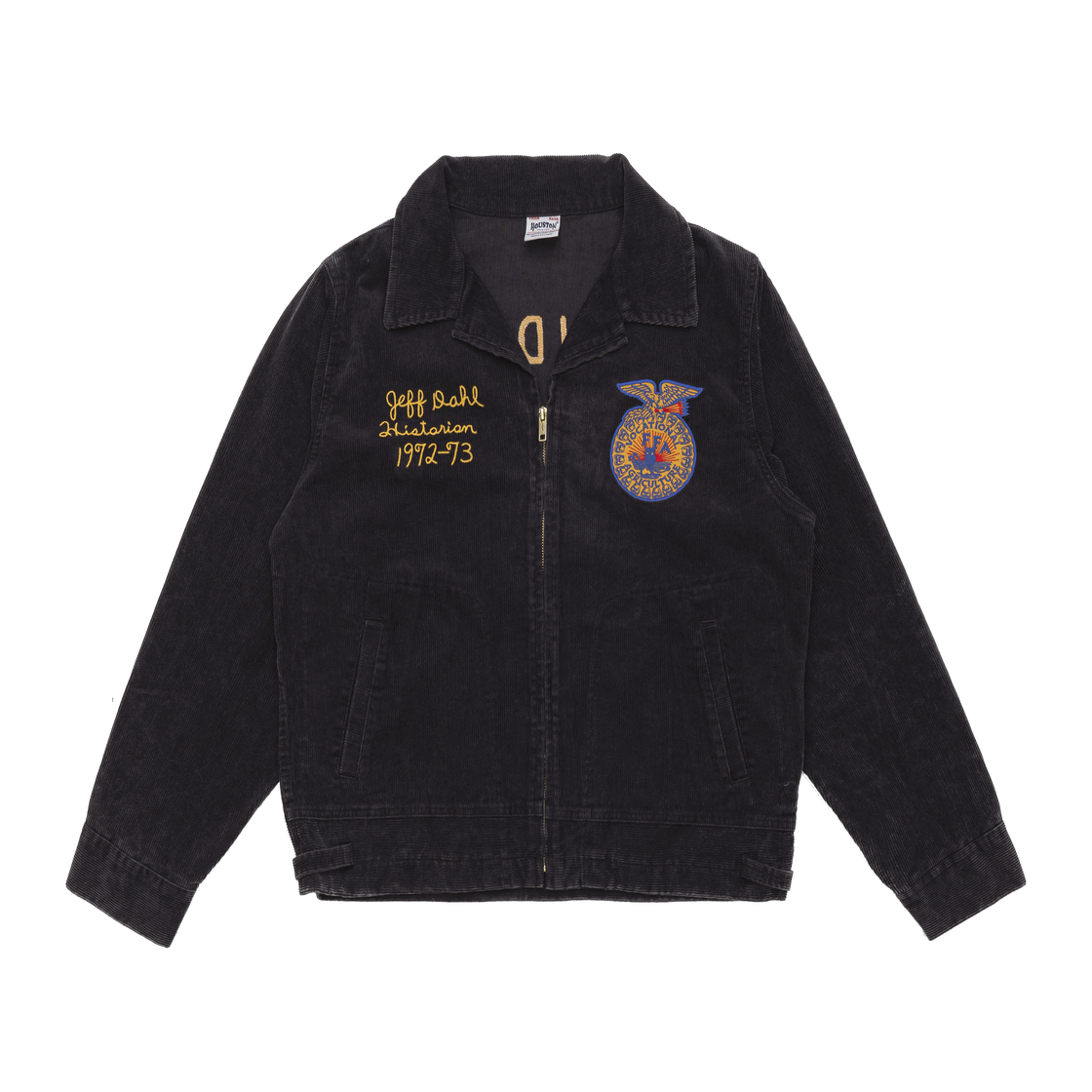 51654BK Houston Japan Washed Corduroy FFA Jacket Black 51654