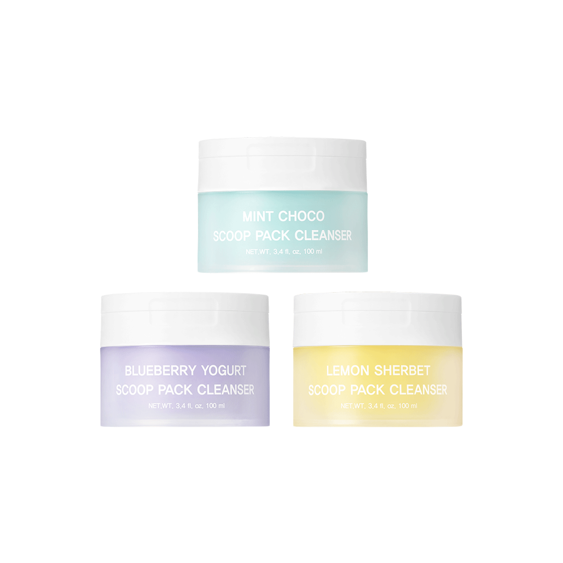 딥퍼랑스 스쿱 팩 클렌저 100ml 3종 택1 (민트초코/레몬샤베트/블루베리요거트)(Deeperence Scoop Pack Cleanser 100ml – Choose 1 of 3 (Mint Chocolate / Lemon Sherbet / Blueberry Yogurt))