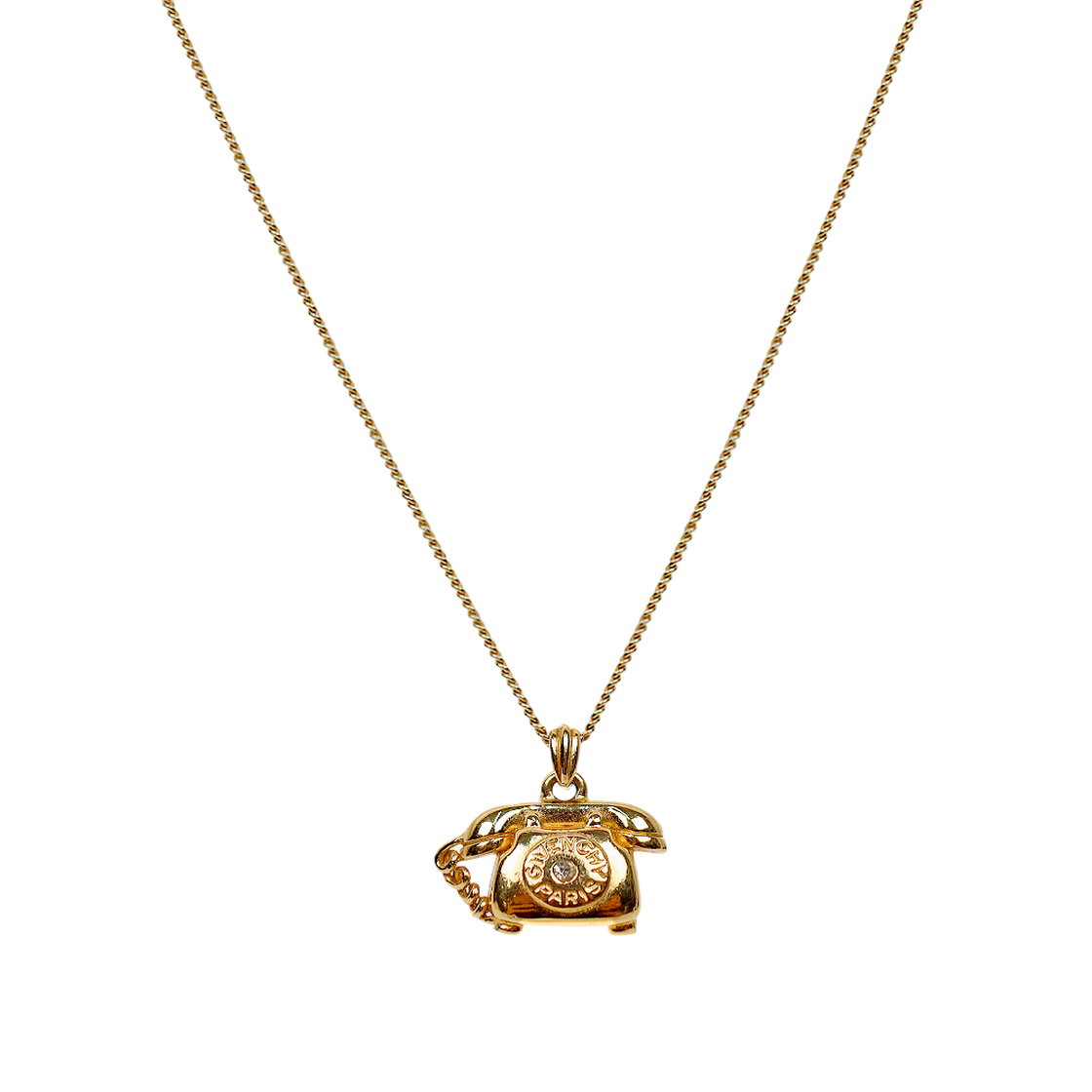 ITEBKONR5RGO Givenchy Cubic Phone Gold Necklace