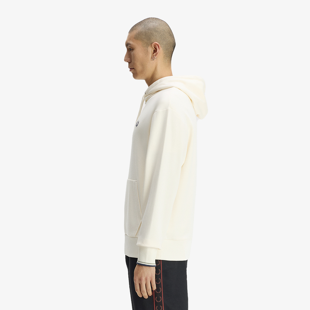 프레드페리 릴렉스드 팁드 후드 스웻셔츠 에크루(Fred Perry Relaxed Tipped Hooded Sweatshirt Ecru) - 3