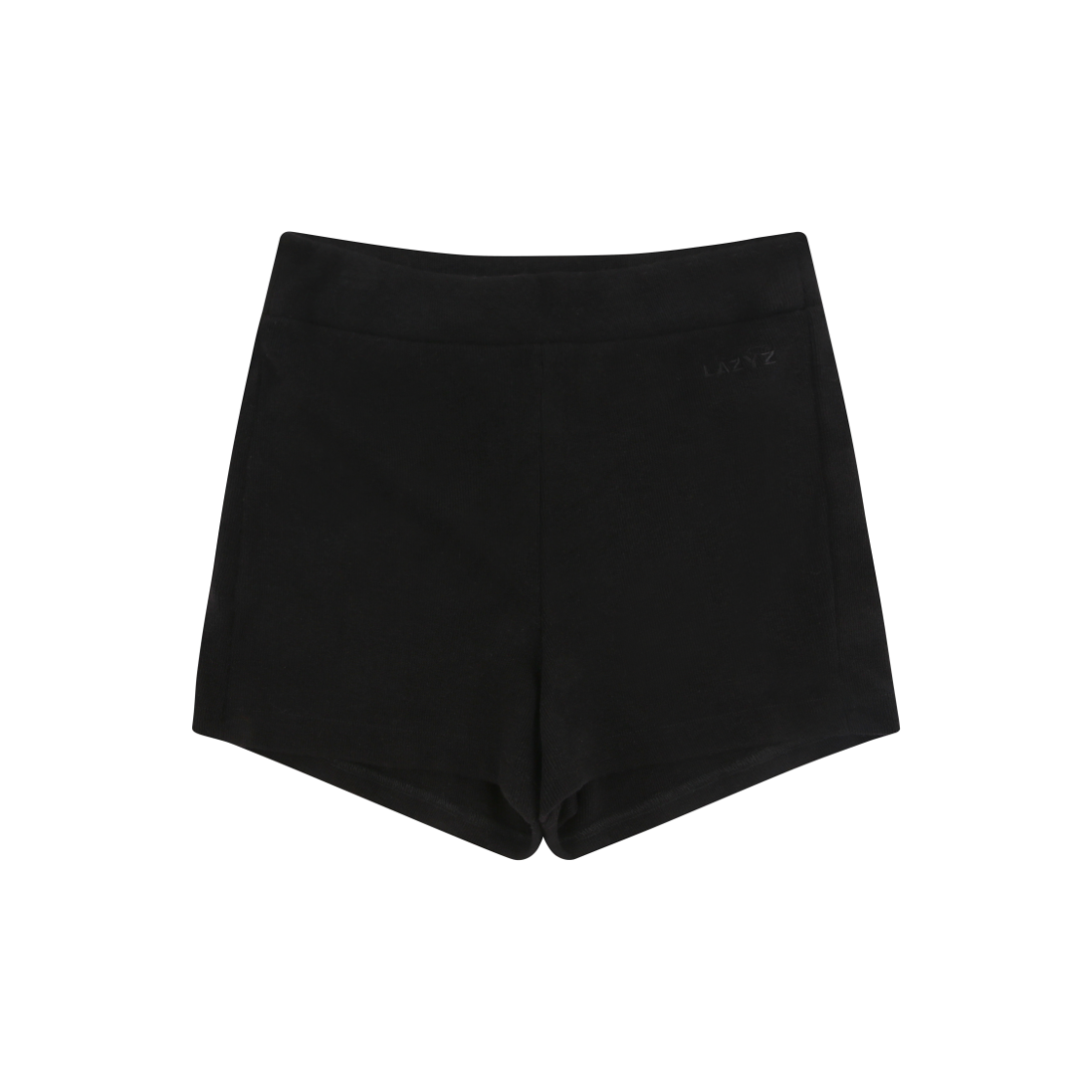 레이지지 코지 립 쇼츠 블랙(LAZYZ Cozy Rib Shorts Black)