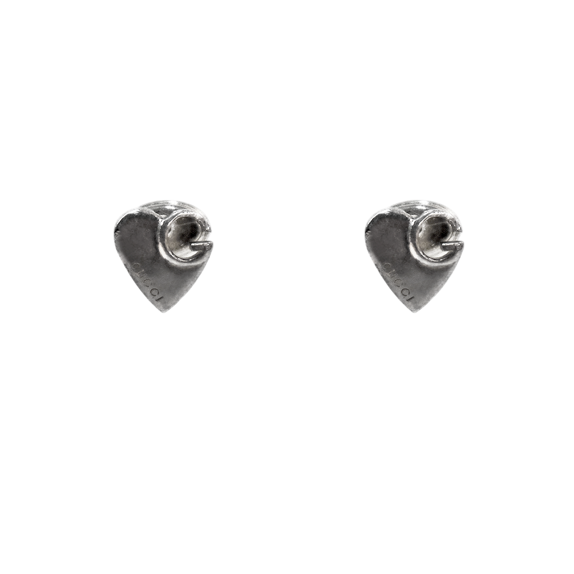 ITV9PPN2JJVK Gucci Heart G Silver Earrings