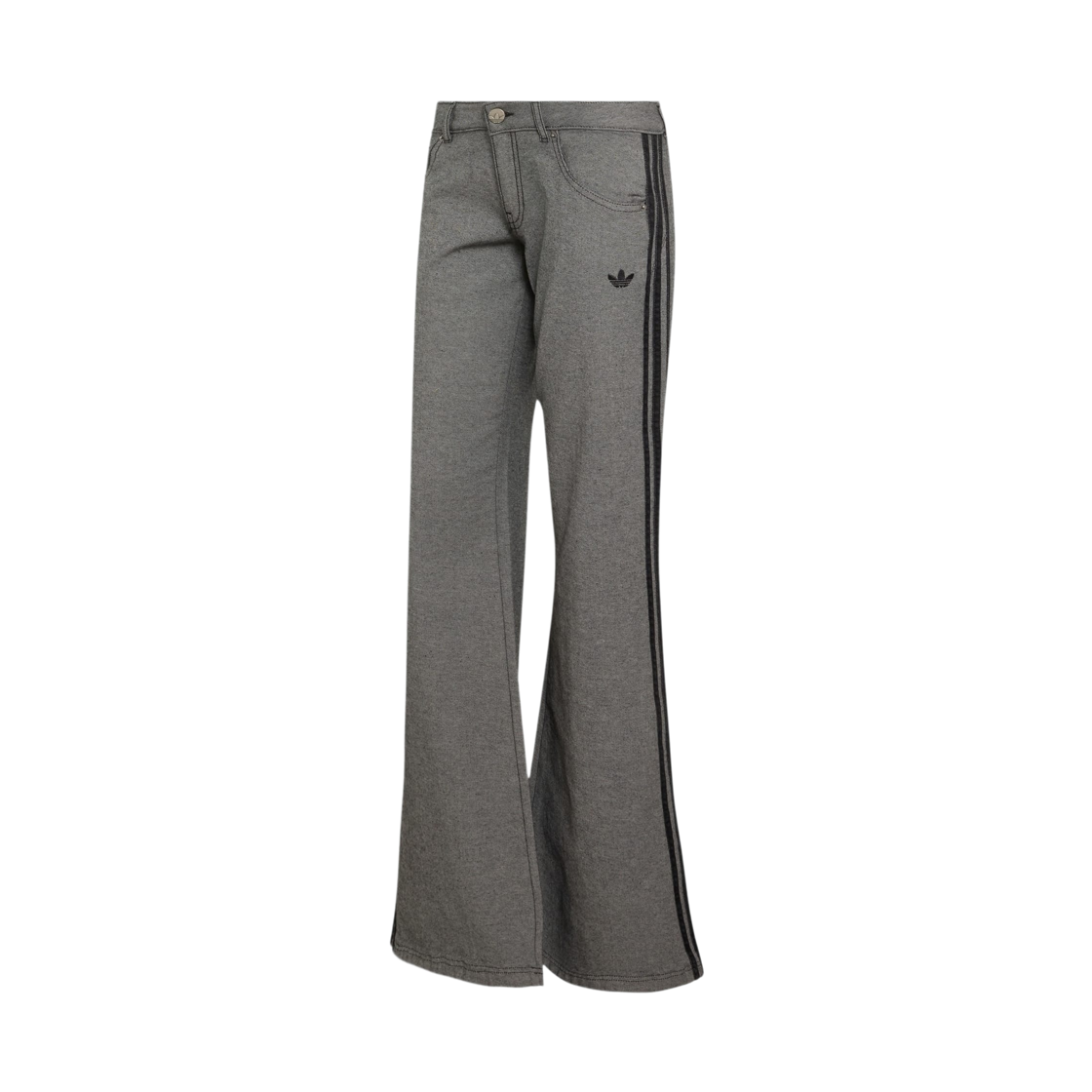 KS9213 (W) Adidas Originals SST Low Rise Flared Leg Denim Pants Grey - KR Sizing