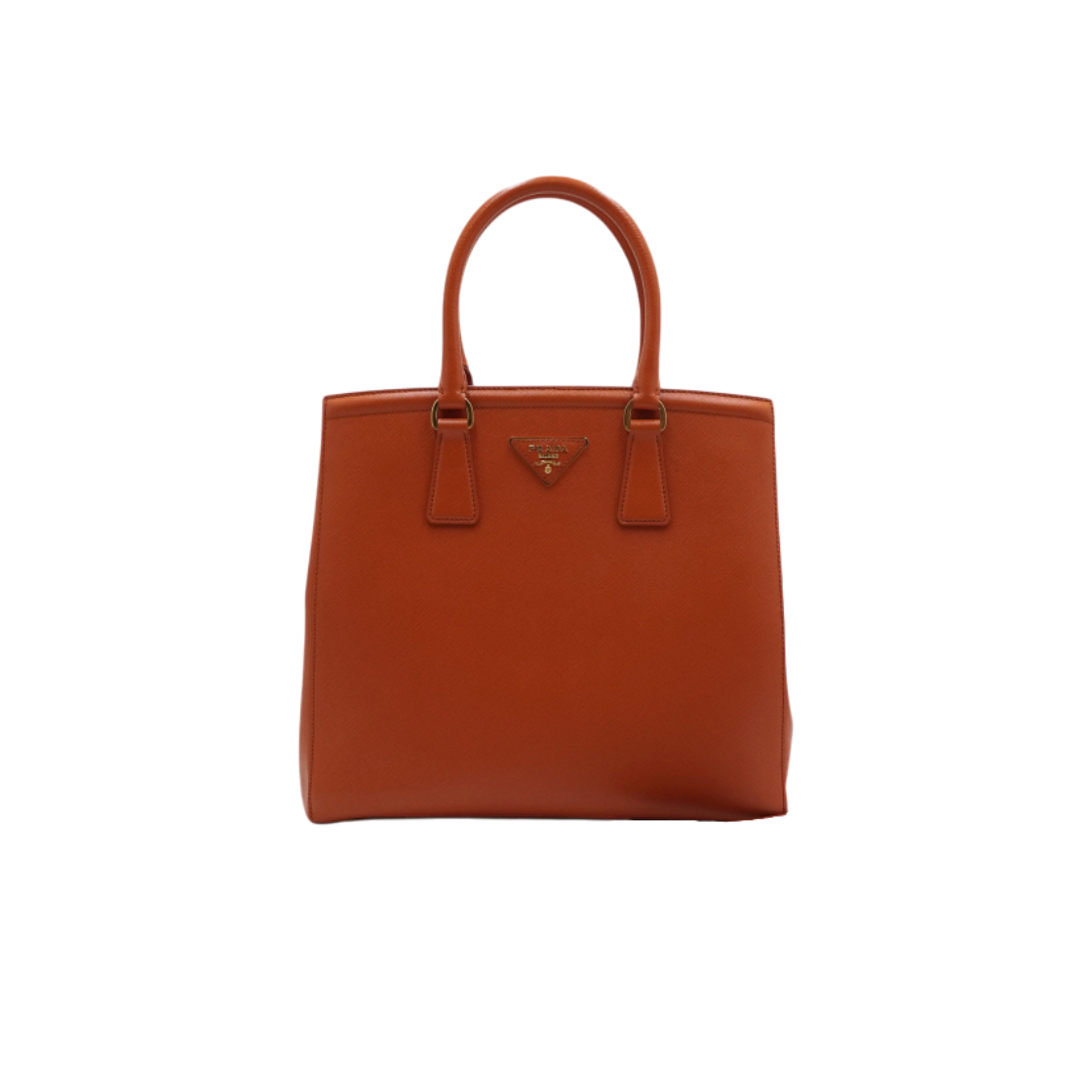 ITSCMCIS4SD5 Prada Papaya Saffiano Lux Tote Bag