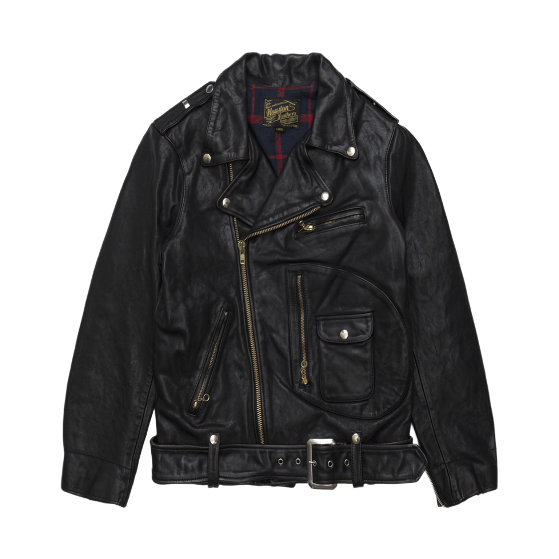 휴스턴 재팬 더블 라이더스 레더 자켓 브라운 코어 8253BC(Houston Japan Double Riders Leather Jacket Brown Core 8253BC)