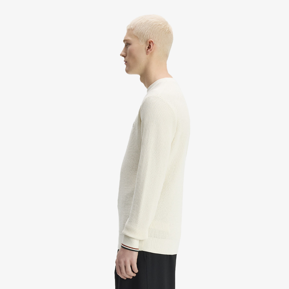 프레드페리 와플 스티치 니트 에크루(Fred Perry Waffle Stitch Knit Ecru) - 3