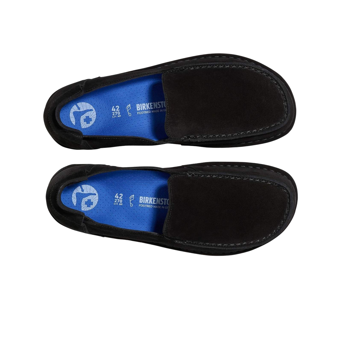 버켄스탁 우티 슬립온 스웨이드 레더 블랙 - 내로우(Birkenstock Utti Slip-On Suede Leather Black - Narrow) - 2
