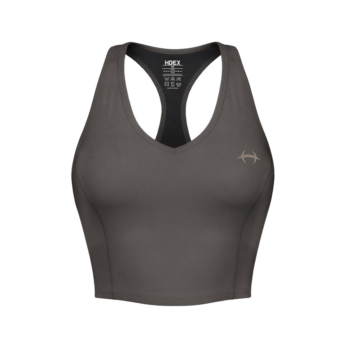 에이치덱스 우먼스 서포트 브이 라이닝 브라탑 무스 브라운(HDEX Womens Support V Lining Bra Top Mousse Brown) - 1