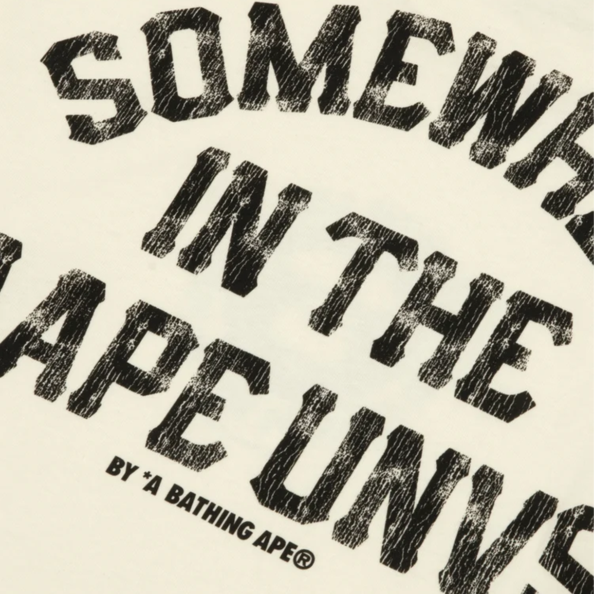 에이프 유니버스 롱 슬리브 티 아이보리 - 26FW(AAPE Universe Long Sleeve Tee Ivory - 26FW) - 5