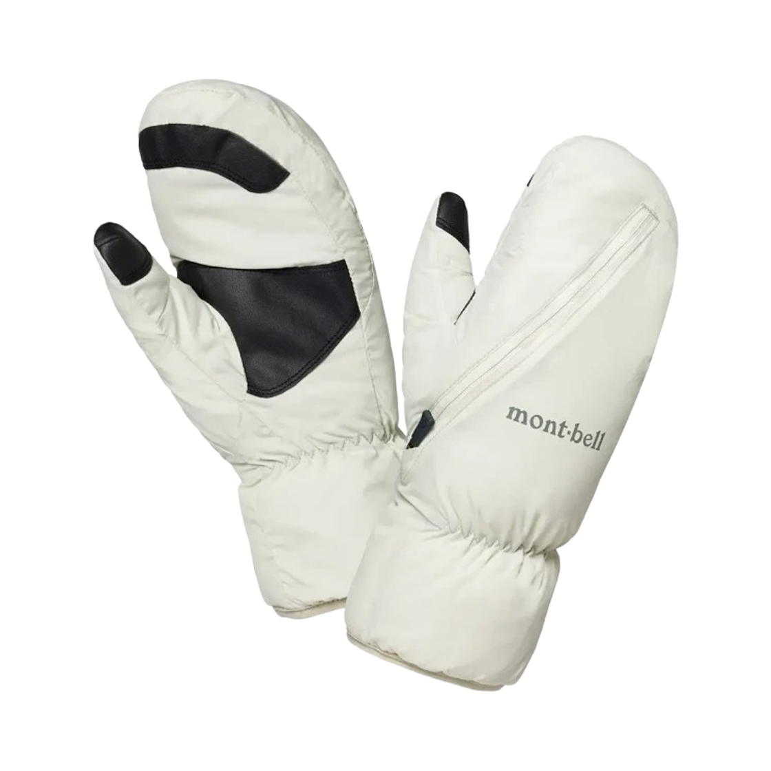 1118915 Montbell Exceloft Zip Mittens Ivory