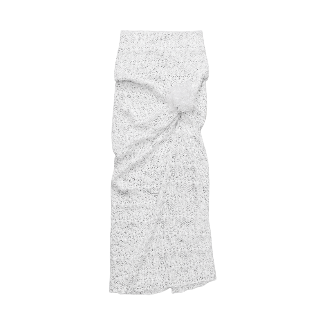 CSK2FB04WKW000 Holy Number 7 Corsage Mesh Long Skirt