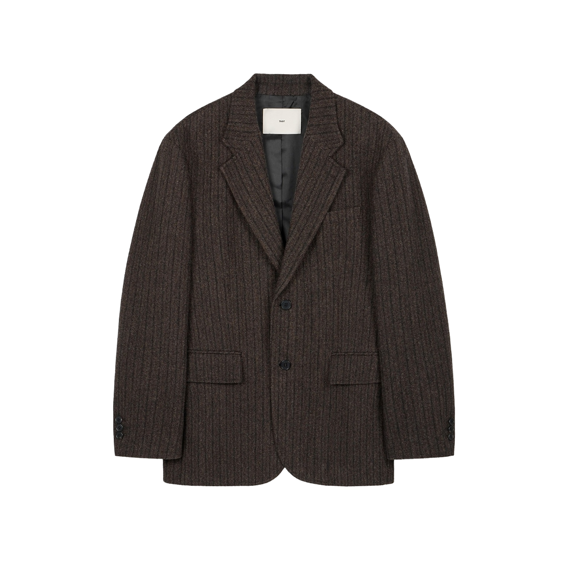 TNJA6F104W2 TNGT Wool Herringbone Jacket Brown