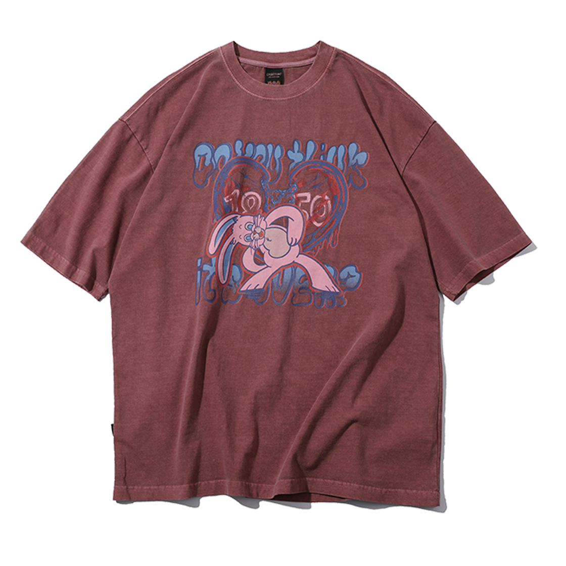 C23SB14 CPGN STUDIO Mad Hoppi Pigment T-Shirt Dusty Pink
