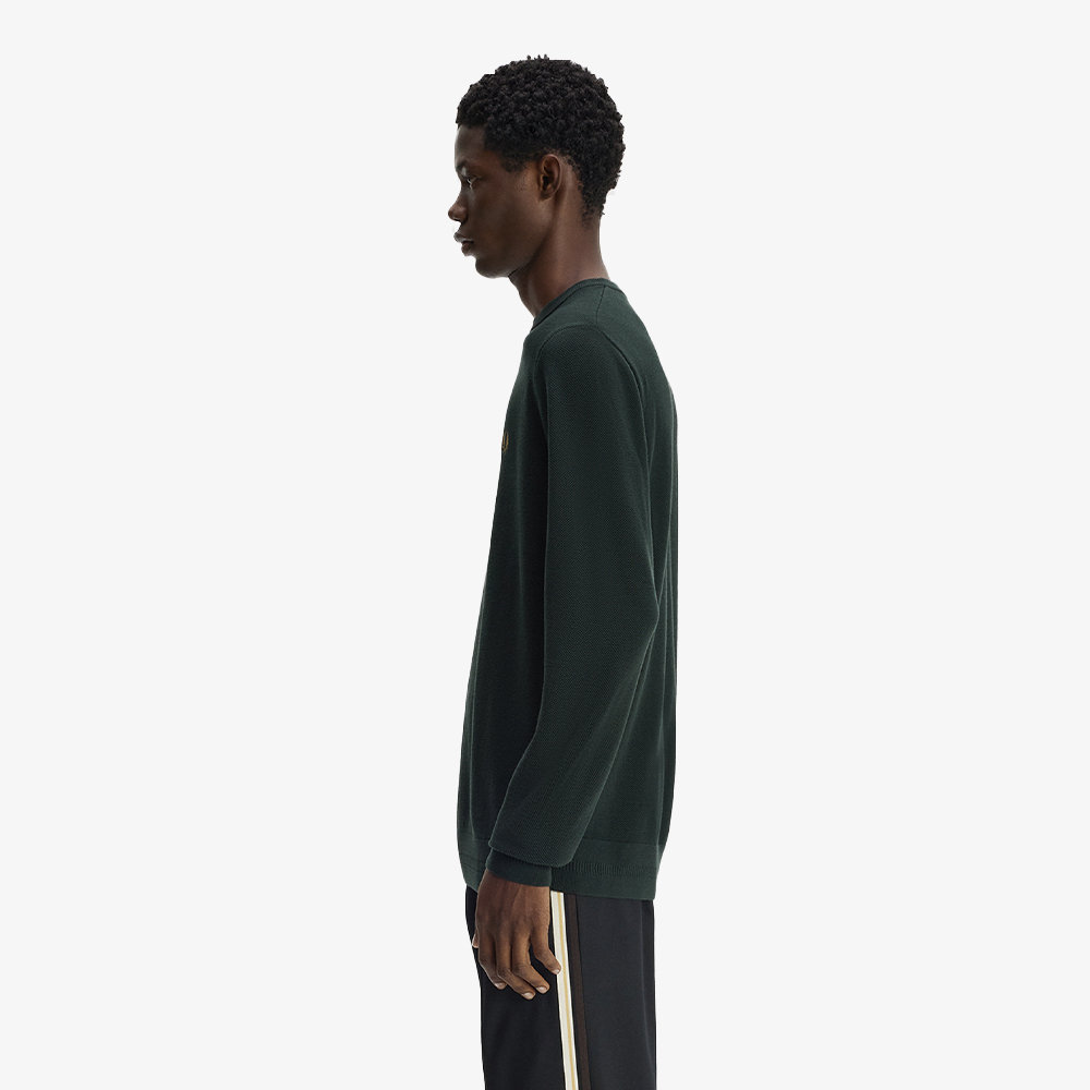 프레드페리 피케 스티치 니트 나이트그린(Fred Perry Pique Stitch Knit Night Green) - 3