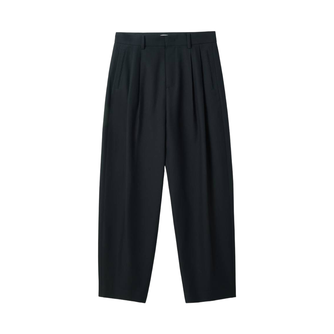 RM26WWPT009BK Recto Wool Blend Tuck Pants Black
