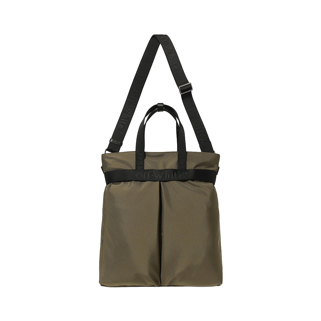 오프화이트 NS 토트 백 (카키)(Off-White NS Tote Bag (Khaki)) - 2