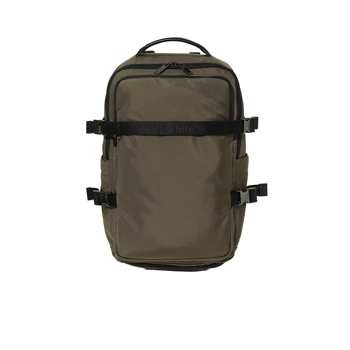오프화이트 빅 포켓 백팩 (카키)(Off-White Big Pocket Backpack (Khaki))