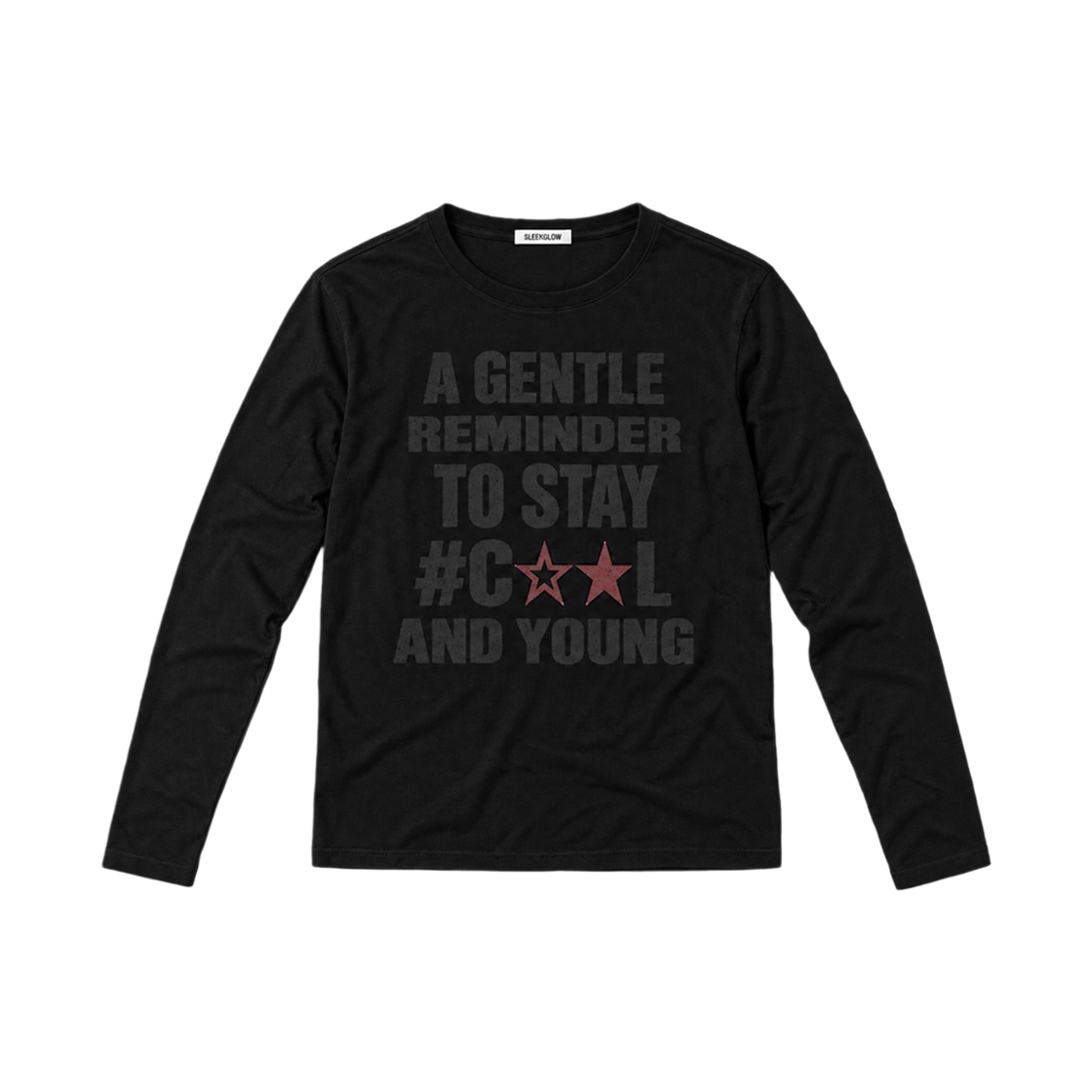 SGBF12LS001-1 SLEEKGLOW STAY COOL Long Sleeve T-Shirt Black