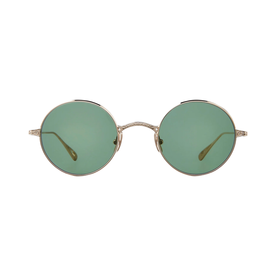 GLCO_OZZY SUN_12K White Gold/Semi-Flat Garrett Leight GLCO X OZZY Sun 12K White Gold/Semi-Flat Veridian