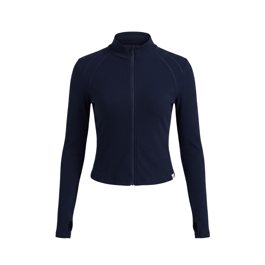 H1AM3WSJK080NV HDEX Essential Ribbed Relaxed Zip-Up Navy