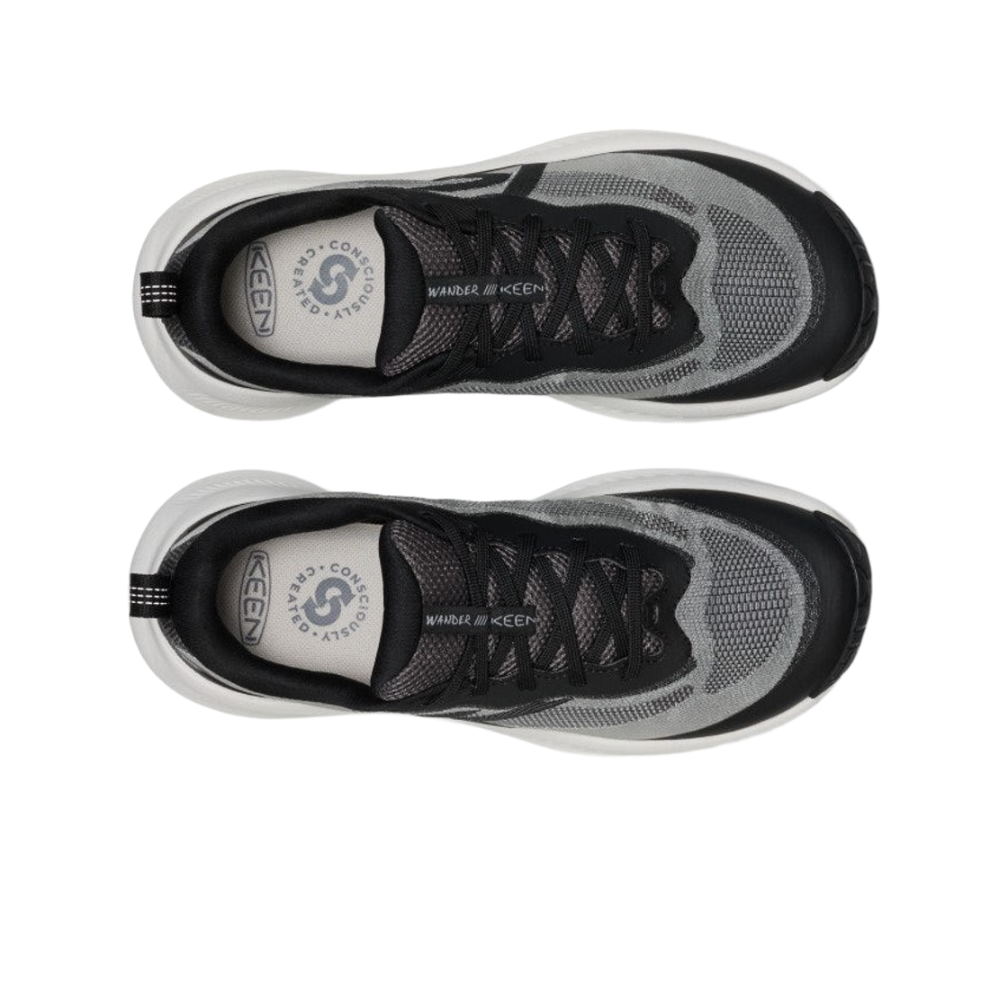 (W) 킨 원더 트레일 러닝 슈즈 블랙 마그넷((W) Keen Wander Trail Running Shoes Black Magnet) - 2