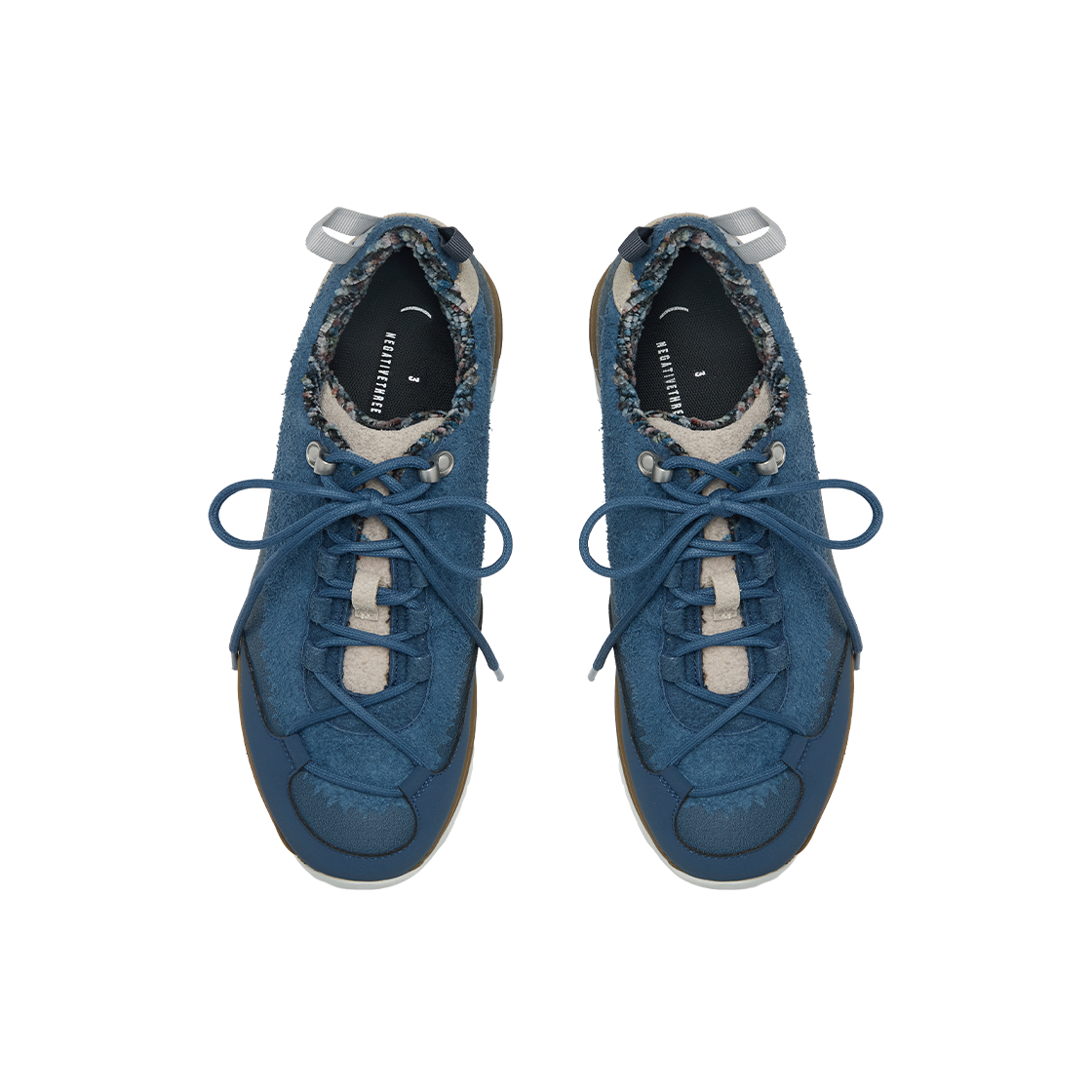 네거티브쓰리 NUSAL VIBRA 트레일 스니커즈 빈티지 블루(NEGATIVETHREE NUSAL VIBRAM Trail Sneakers Vintage Blue) - 2