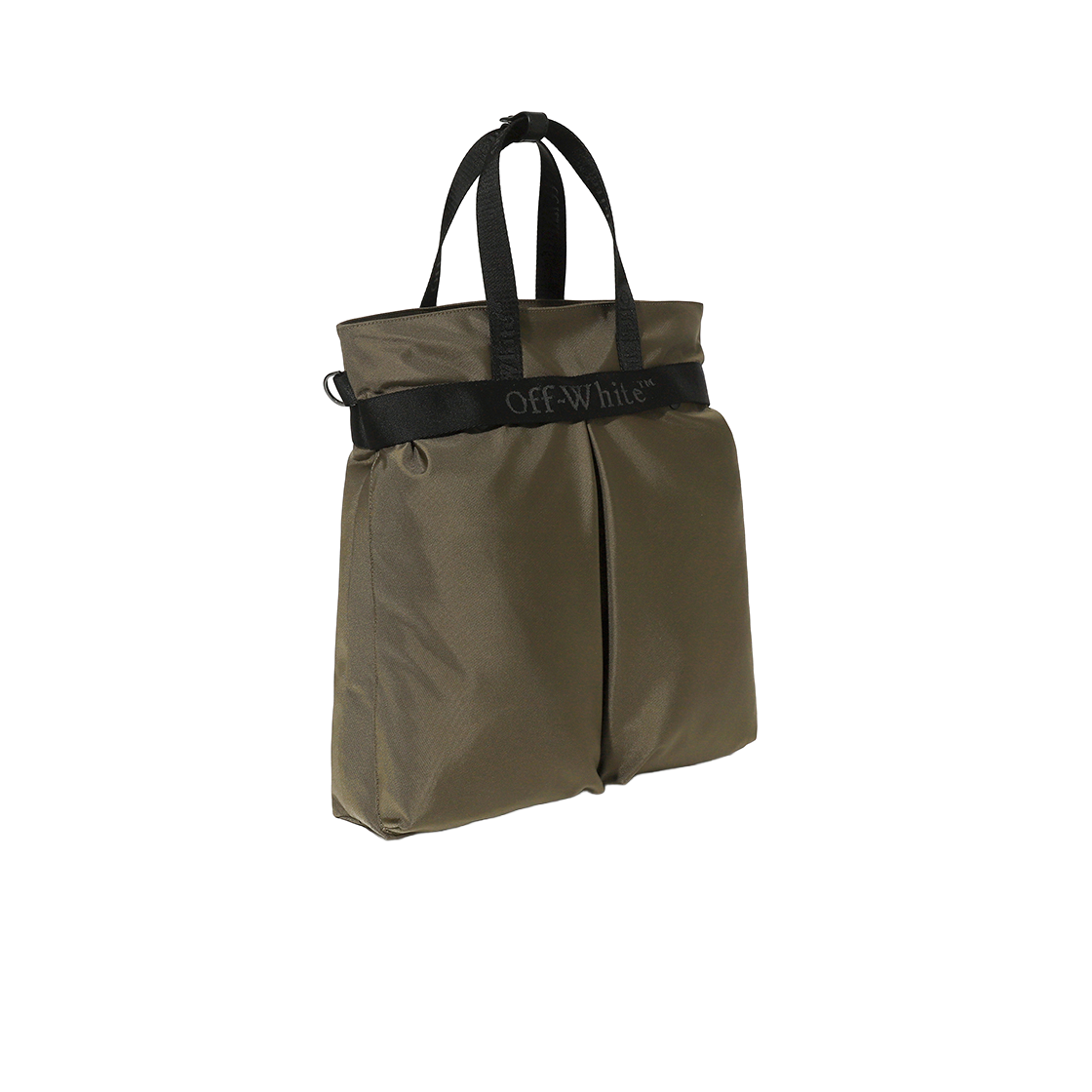 오프화이트 NS 토트 백 (카키)(Off-White NS Tote Bag (Khaki)) - 3