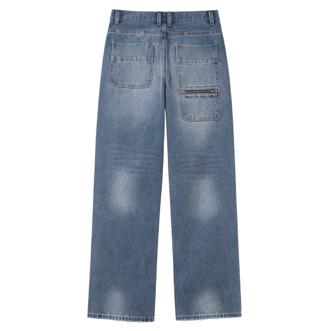 밀로 우먼 스트레이트 워크 진 미드 블루(MILLO WOMEN Straight Work Jeans Mid Blue) - 2