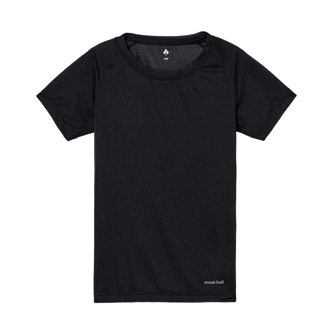 1107799 (Kids) Montbell Zeo-Line Cool Mesh T-Shirt Black
