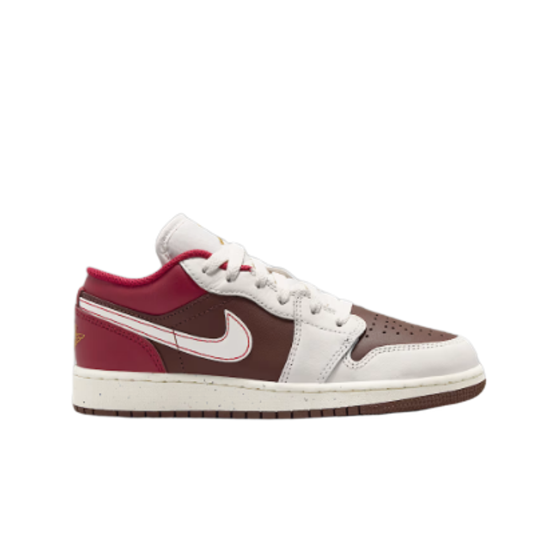 IR7600-211 (GS) Jordan Air 1 Low SE New Year Series Light Chocolate Sail