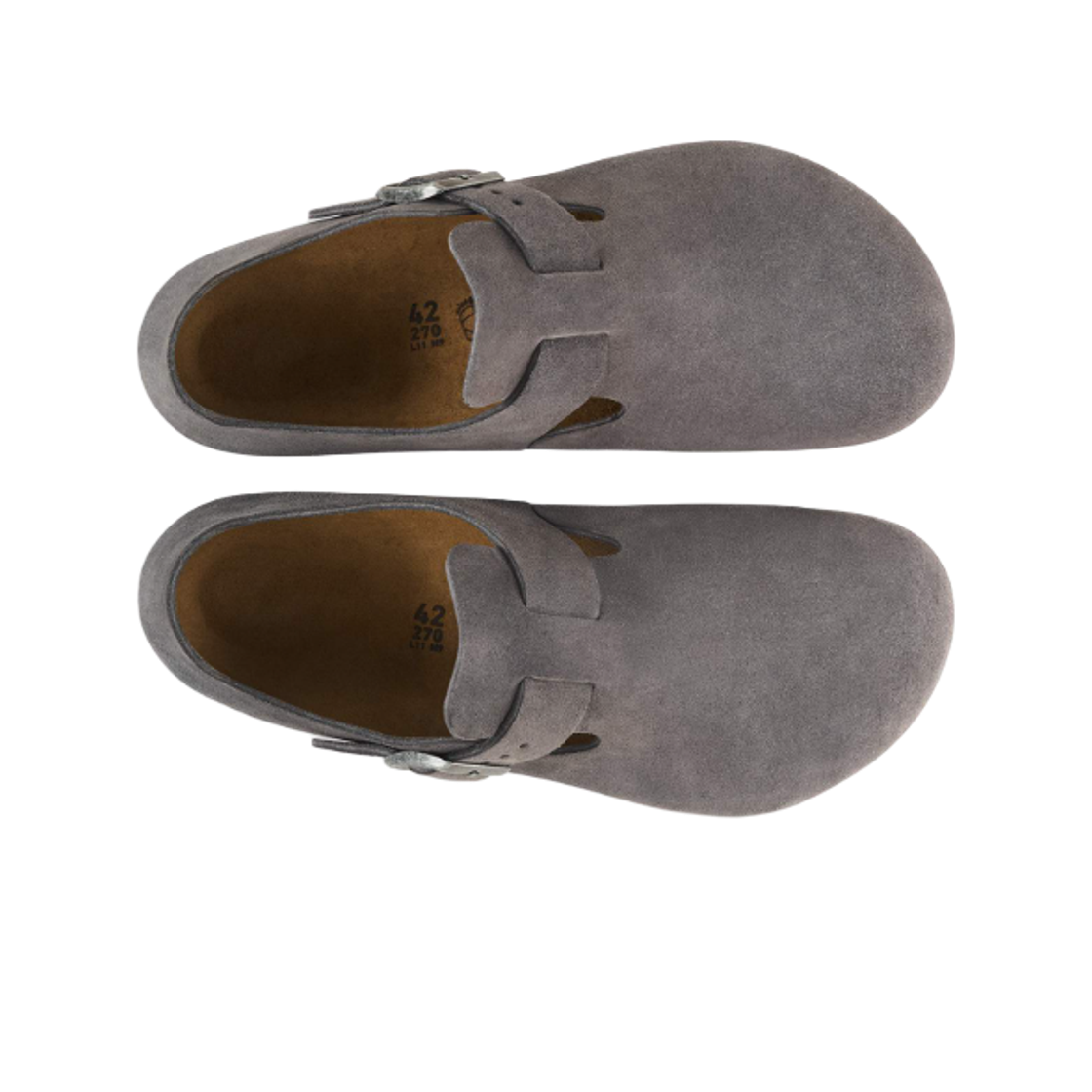 버켄스탁 런던 스웨이드 레더 차콜 - 레귤러(Birkenstock London Suede Leather Charcoal - Regular) - 2