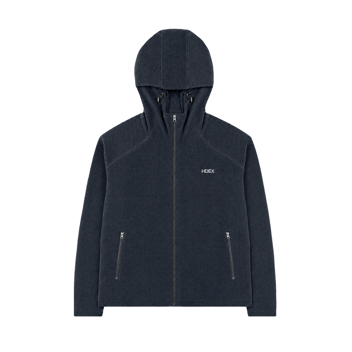 에이치덱스 소프트 벨로어 와플 후디 집업 스톰 네이비(HDEX Soft Velour Waffle Hoodie Zip-Up Storm Navy) - 1