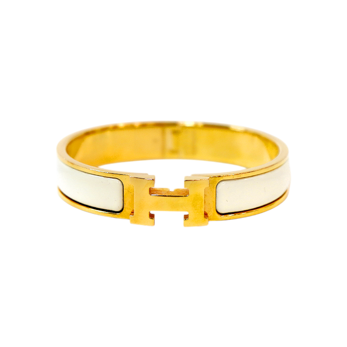 ITJRD4JL7MGD Hermes White Click H Bracelet