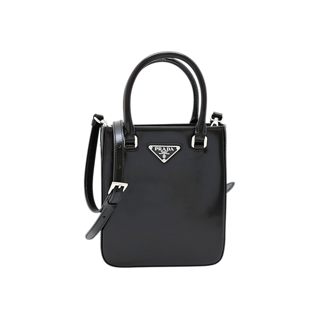 IT7LMETF6MBE Prada Brushed Small Tote Bag