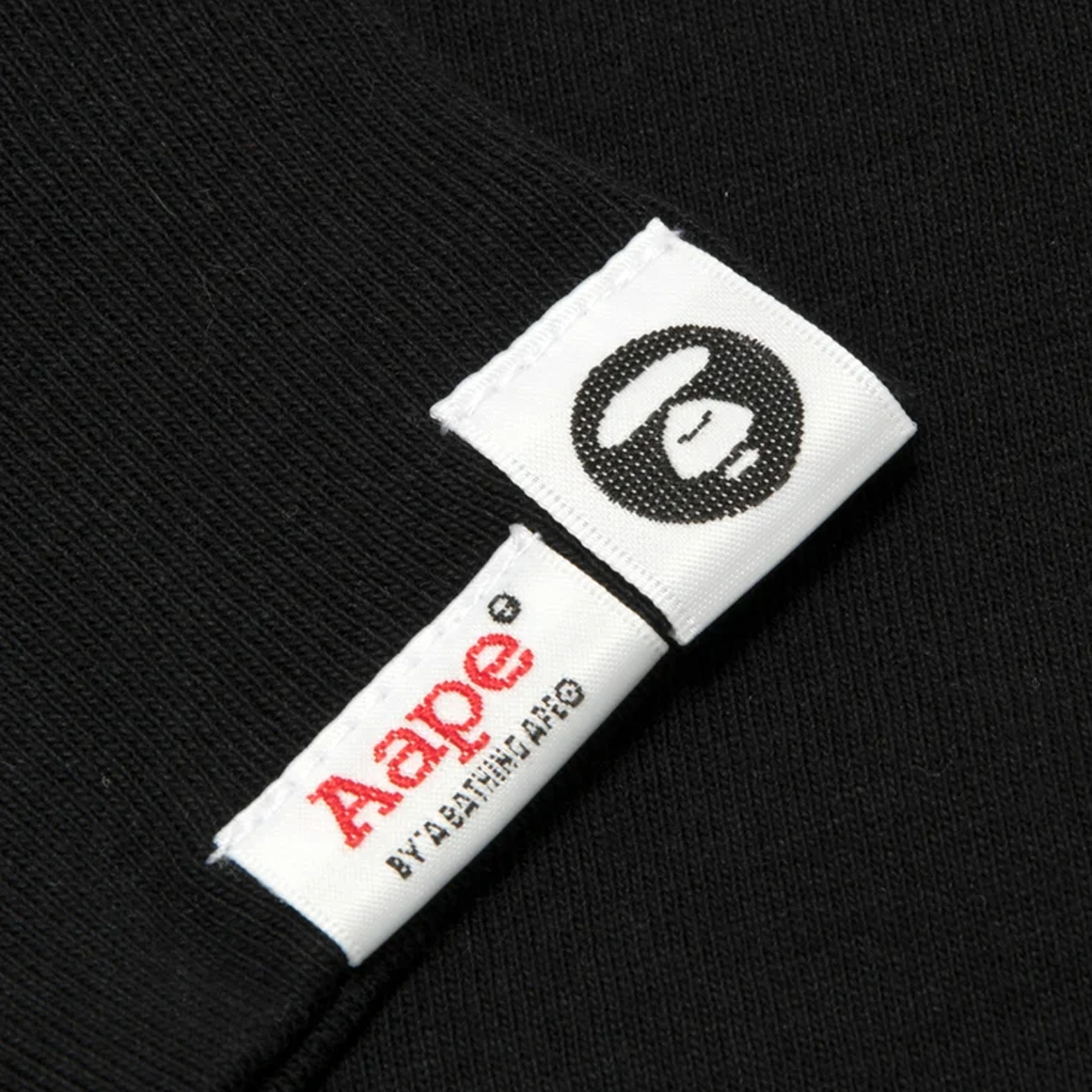 에이프 유니버스 문페이스 롱 티 블랙 - 26FW(AAPE Universe Moonface Long Tee Black - 26FW) - 5