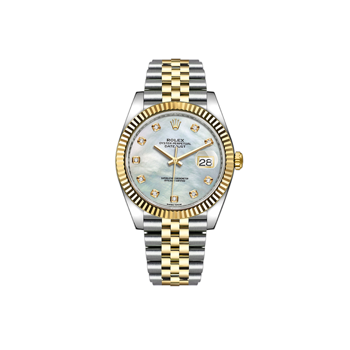 IT9O3SL23EPM Rolex Datejust Mother of Pearl 10P Jubilee