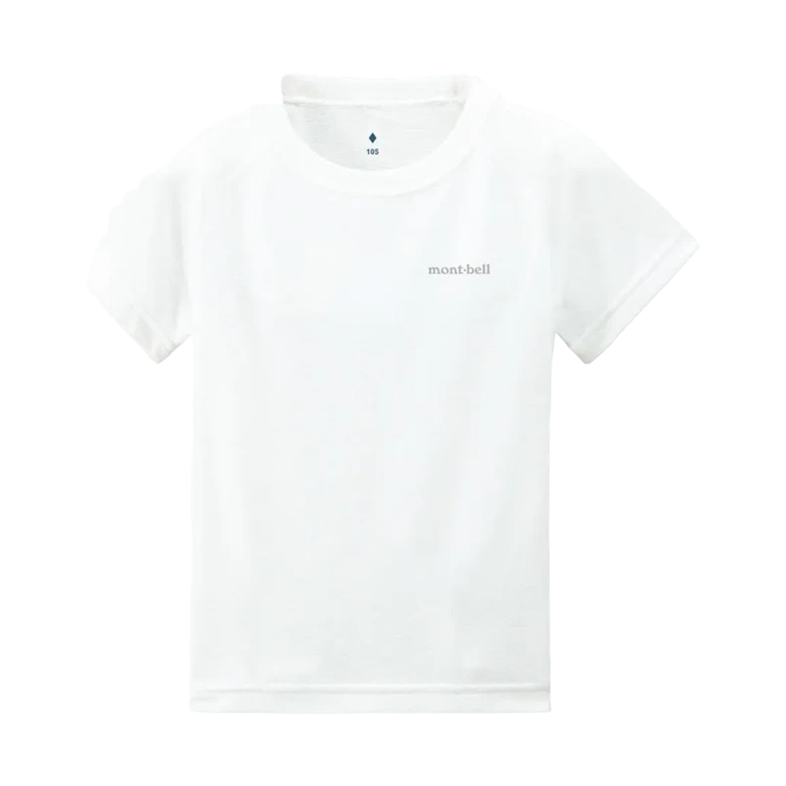 1107774 (Kids) Montbell Zeo-Line Light Weight T-Shirt White