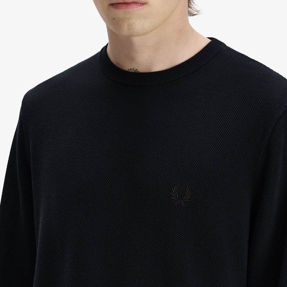 프레드페리 피케 스티치 니트 네이비(Fred Perry Pique Stitch Knit Navy) - 5