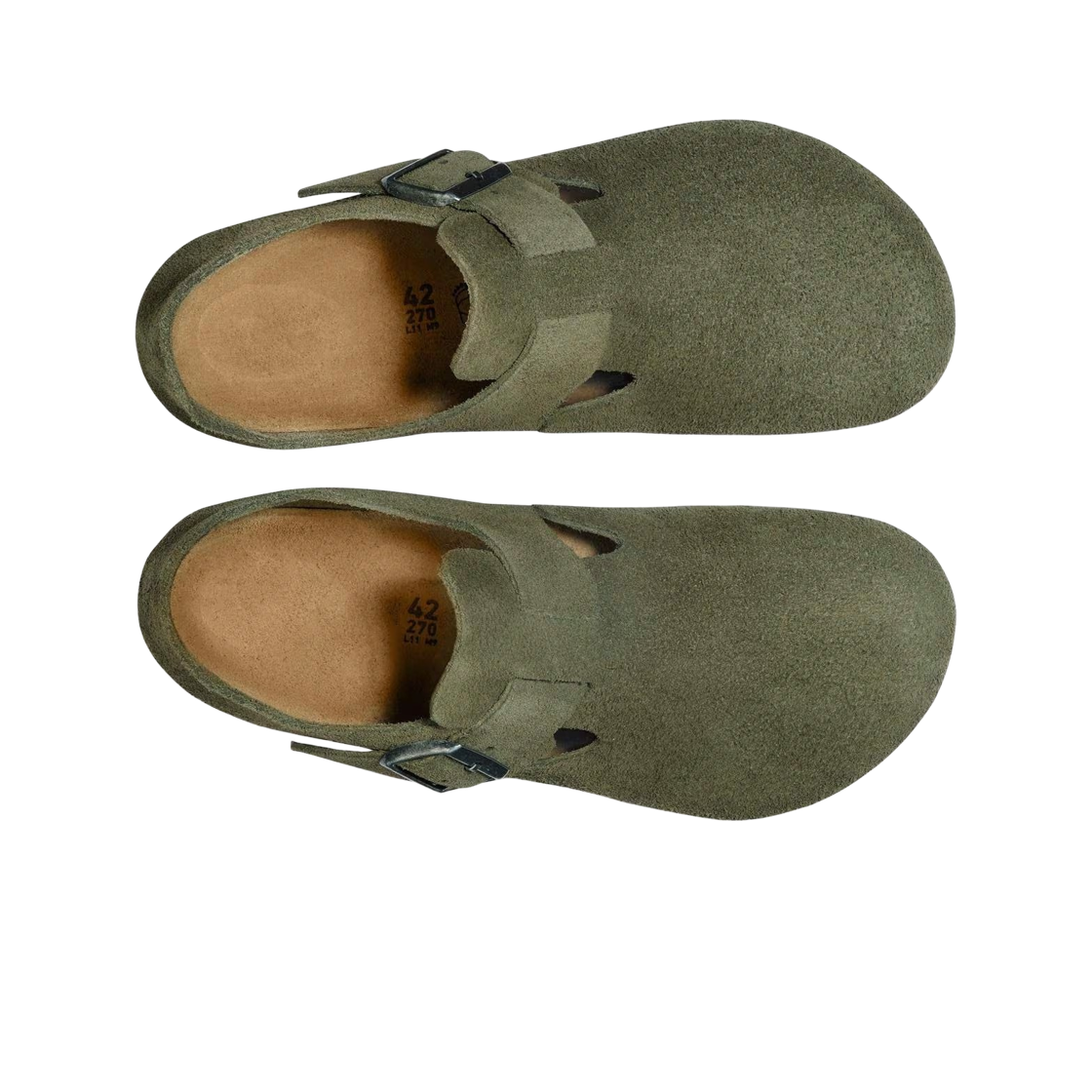 버켄스탁 런던 스웨이드 레더 타임 - 내로우(Birkenstock London Suede Leather Thyme - Narrow) - 2