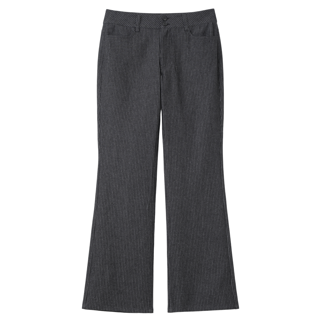 MW382BLK MILLO WOMEN Striped Flare Pants Black