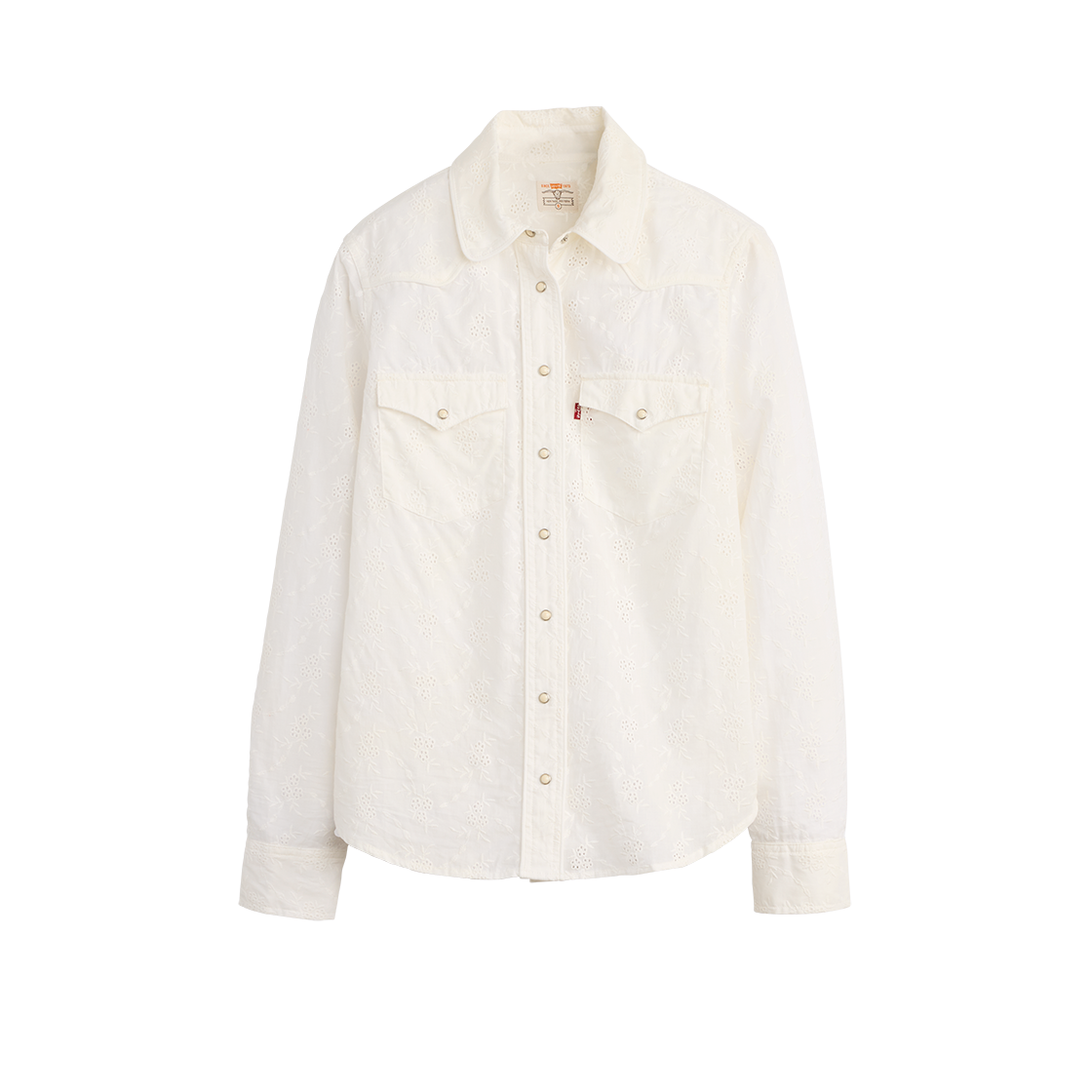 0082Q-0000 Levi's Heritage Western Eyelet Shirt Neutral