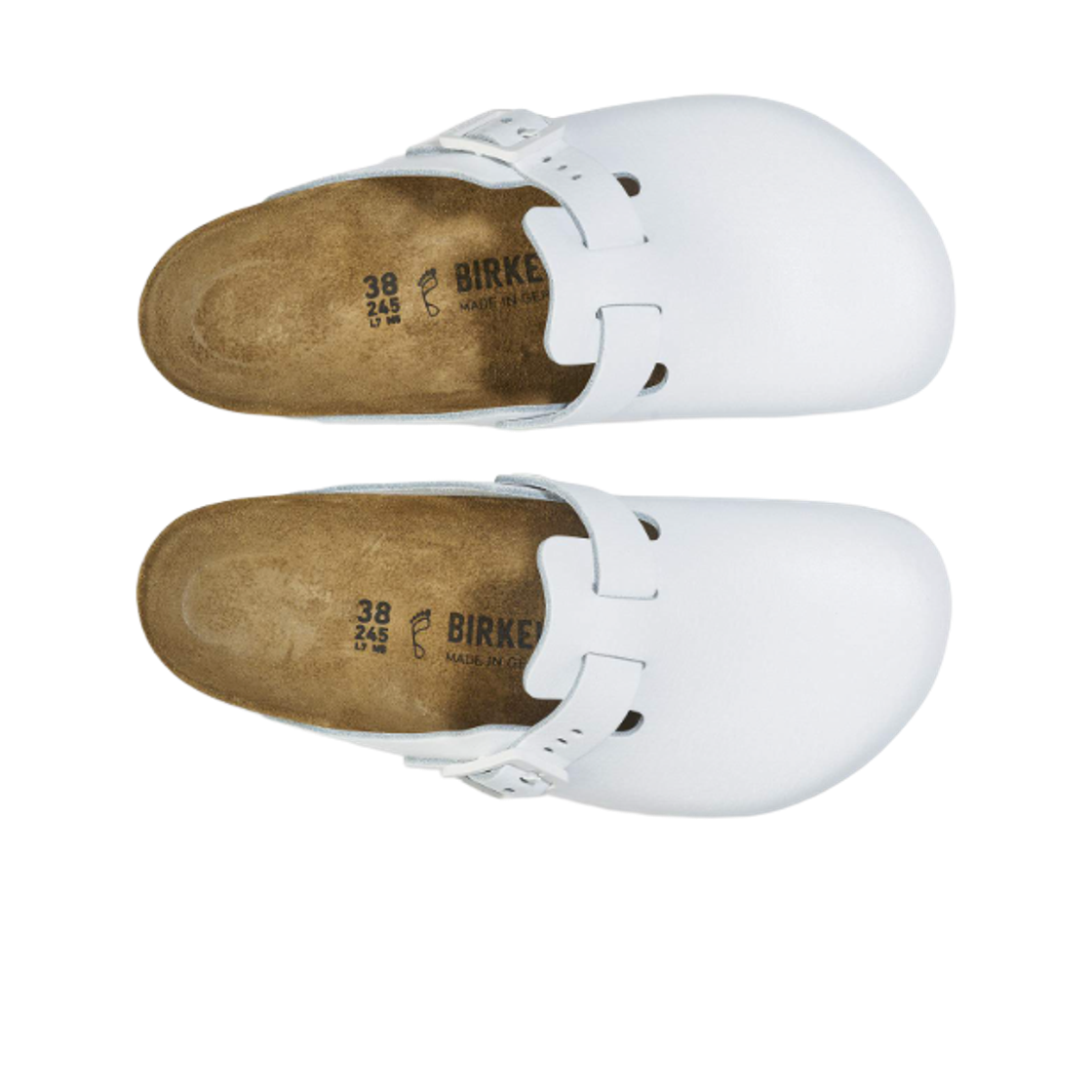 버켄스탁 보스턴 프로페셔널 내츄럴 레더 화이트 - 레귤러(Birkenstock Boston Professional Natural Leather White - Regular) - 2