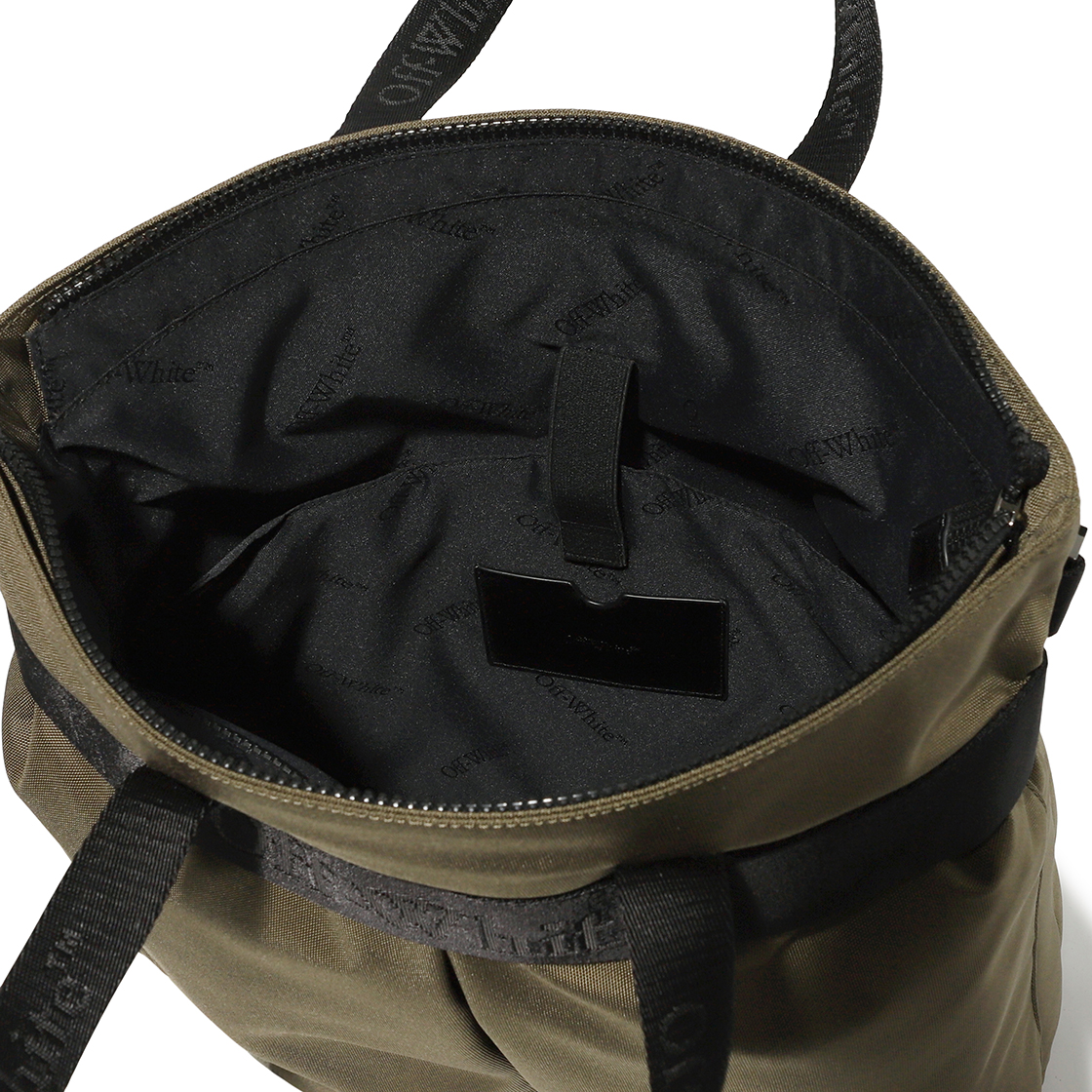 오프화이트 NS 토트 백 (카키)(Off-White NS Tote Bag (Khaki)) - 5