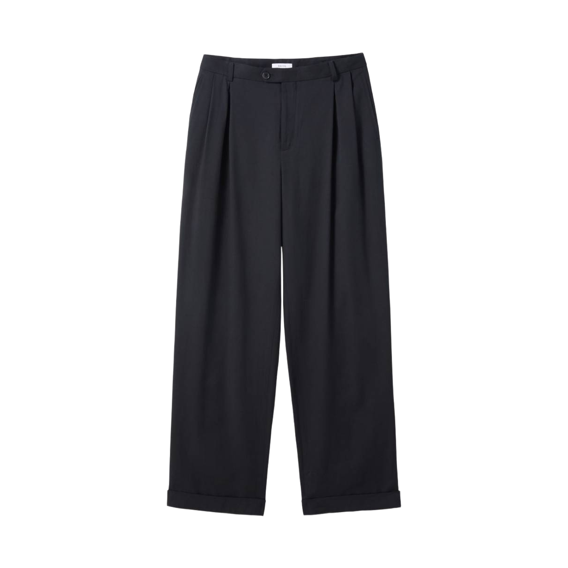 RM26WWPT005BK Recto Tuck Detail Turn-Up Pants Black
