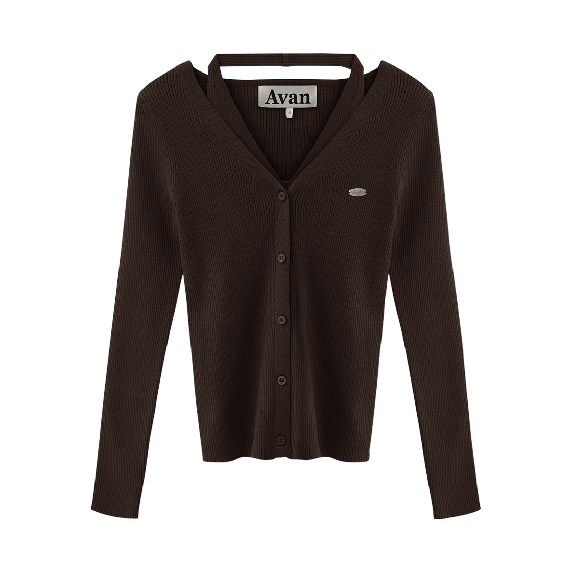 어반드레스 루어 홀터 세트 니트 가디건 브라운(AVANDRESS Lure Halter Set Knit CD BROWN)